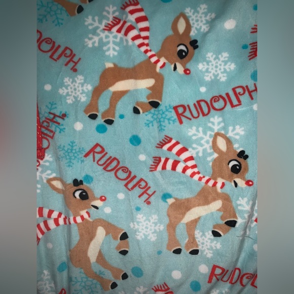 Rudolph The Red-Nosed Reindeer Print Lounge Pajama Pants PJ Women’s Size 2X - Picture 2 of 5